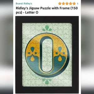 🔥New Ridley's O puzzle 150 pc with frame